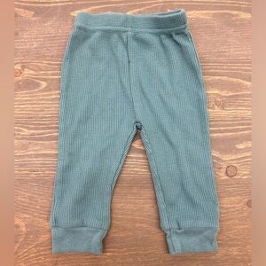 Chick pea 3/6m blue waffle knit pants